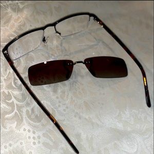 Glasses/Frames with ClipOn Sunglasses